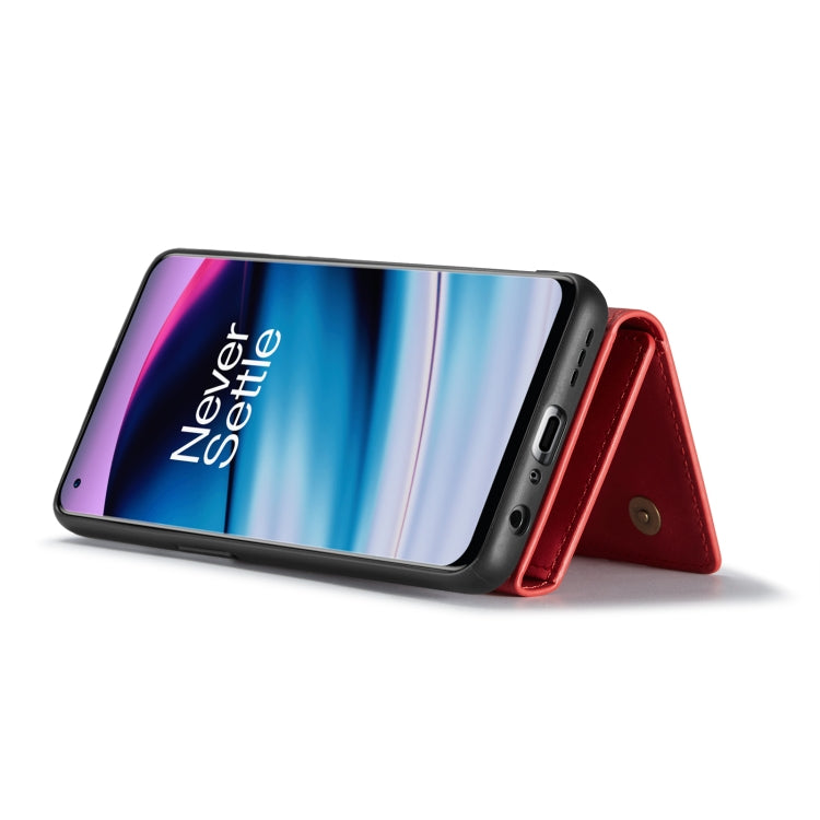 For OnePlus Nord N20 5G DG.MING M1 Series 3-Fold Multi Card Wallet Phone Case