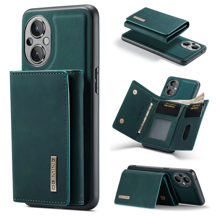 For OnePlus Nord N20 5G DG.MING M1 Series 3-Fold Multi Card Wallet Phone Case