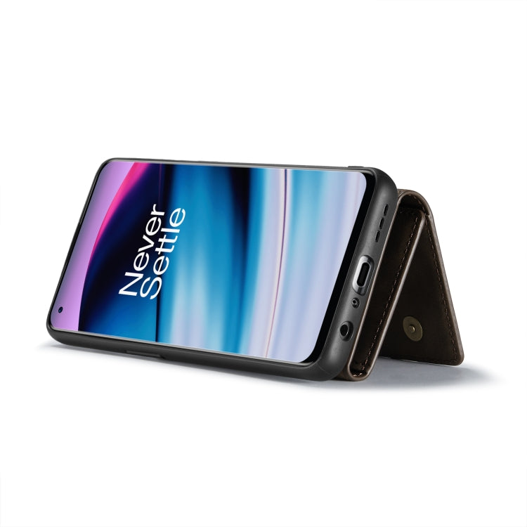 For OnePlus Nord N20 5G DG.MING M1 Series 3-Fold Multi Card Wallet Phone Case