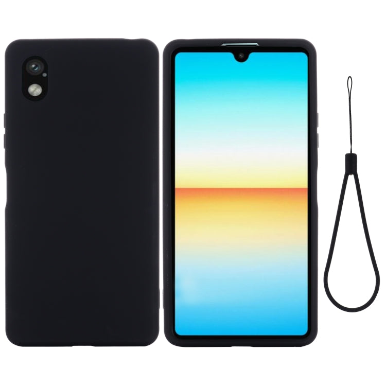 For Sony Xperia ACE III Solid Color Liquid Silicone Full Coverage Phone Case