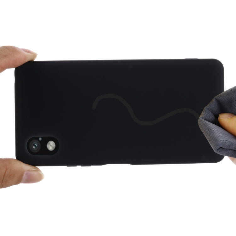 For Sony Xperia ACE III Solid Color Liquid Silicone Full Coverage Phone Case