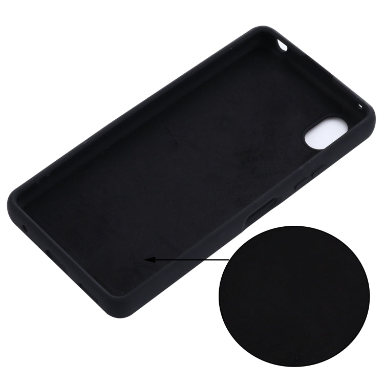 For Sony Xperia ACE III Solid Color Liquid Silicone Full Coverage Phone Case