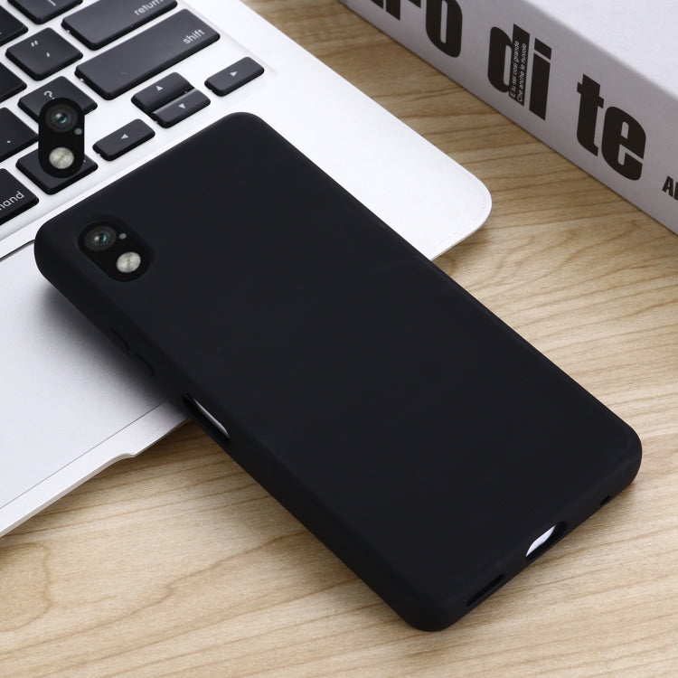 For Sony Xperia ACE III Solid Color Liquid Silicone Full Coverage Phone Case