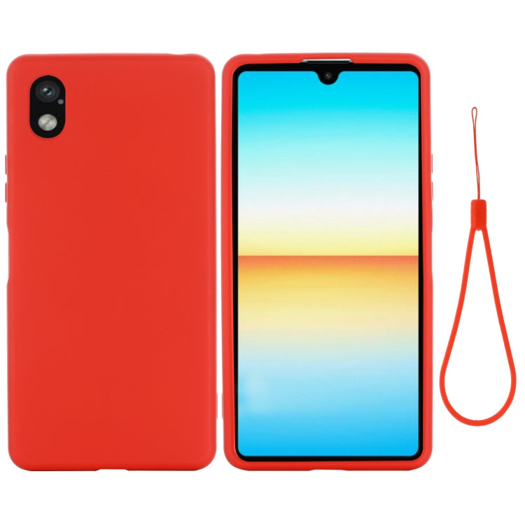 For Sony Xperia ACE III Solid Color Liquid Silicone Full Coverage Phone Case