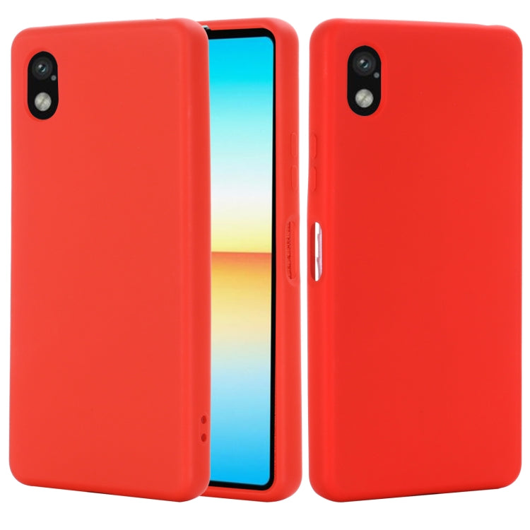 For Sony Xperia ACE III Solid Color Liquid Silicone Full Coverage Phone Case