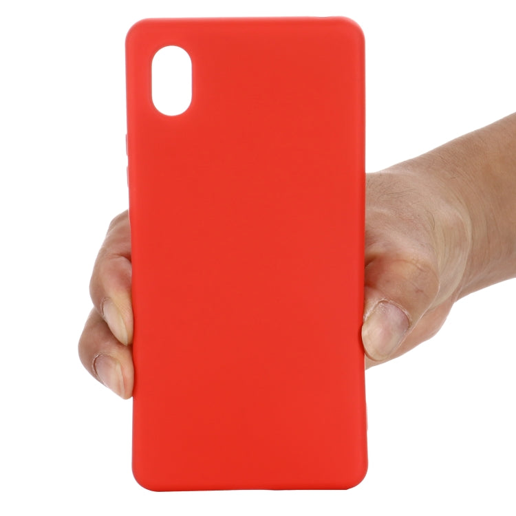 For Sony Xperia ACE III Solid Color Liquid Silicone Full Coverage Phone Case