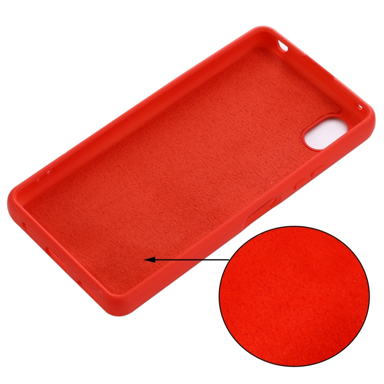 For Sony Xperia ACE III Solid Color Liquid Silicone Full Coverage Phone Case