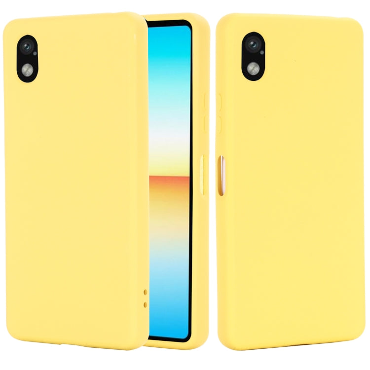 For Sony Xperia ACE III Solid Color Liquid Silicone Full Coverage Phone Case
