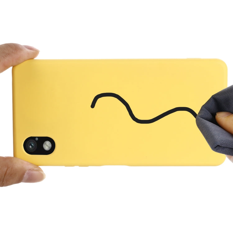 For Sony Xperia ACE III Solid Color Liquid Silicone Full Coverage Phone Case