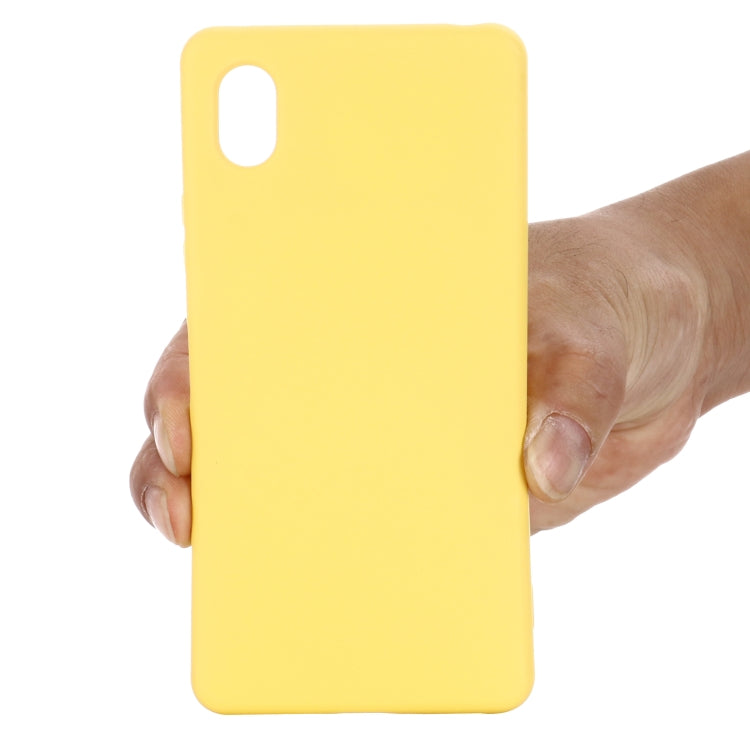 For Sony Xperia ACE III Solid Color Liquid Silicone Full Coverage Phone Case