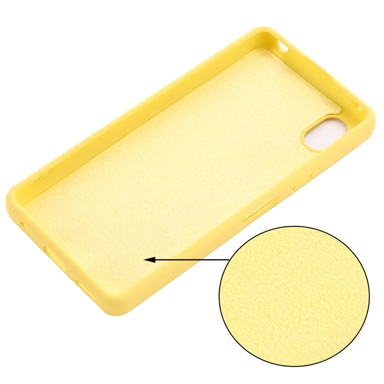 For Sony Xperia ACE III Solid Color Liquid Silicone Full Coverage Phone Case