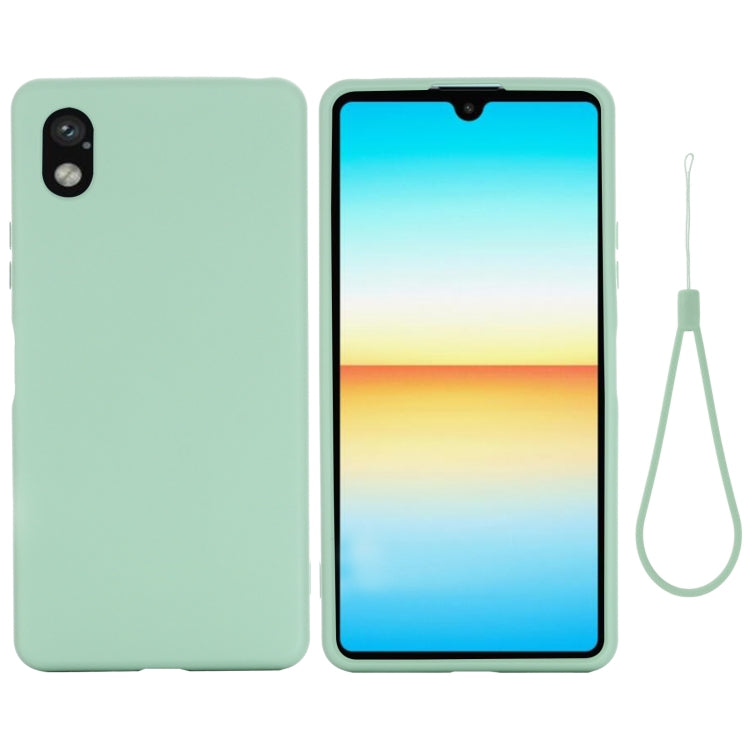 For Sony Xperia ACE III Solid Color Liquid Silicone Full Coverage Phone Case