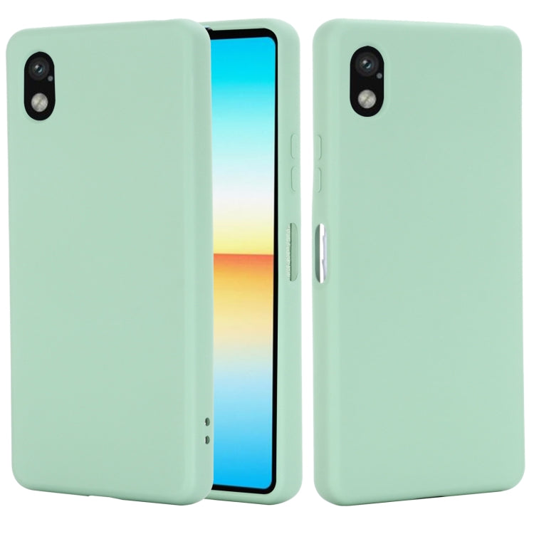 For Sony Xperia ACE III Solid Color Liquid Silicone Full Coverage Phone Case
