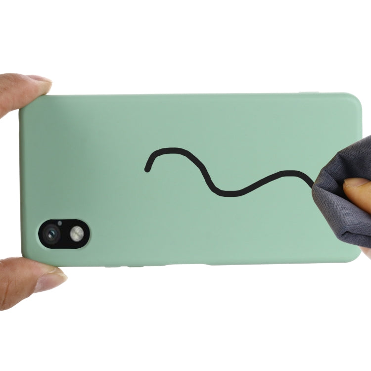 For Sony Xperia ACE III Solid Color Liquid Silicone Full Coverage Phone Case