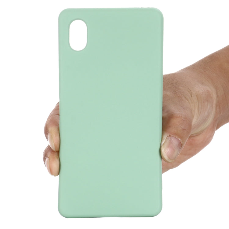 For Sony Xperia ACE III Solid Color Liquid Silicone Full Coverage Phone Case