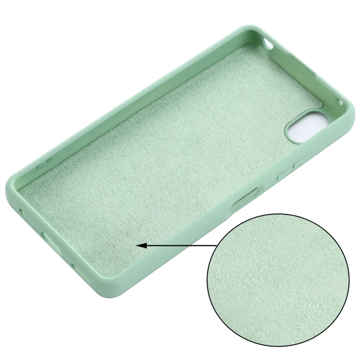 For Sony Xperia ACE III Solid Color Liquid Silicone Full Coverage Phone Case