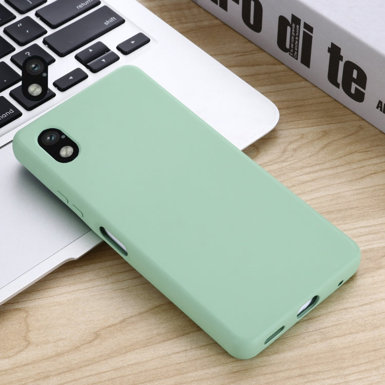 For Sony Xperia ACE III Solid Color Liquid Silicone Full Coverage Phone Case
