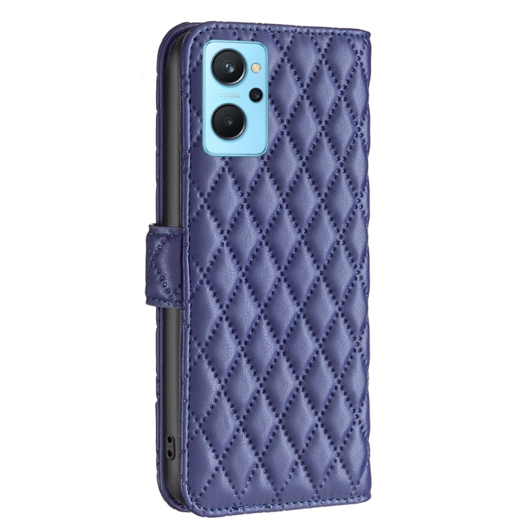 For OPPO A36 4G / A96 4G / A76 4G / Realme 9i / K10 4G Diamond Lattice Wallet Leather Flip Phone Case