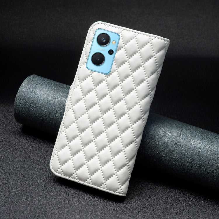 For OPPO A36 4G / A96 4G / A76 4G / Realme 9i / K10 4G Diamond Lattice Wallet Leather Flip Phone Case