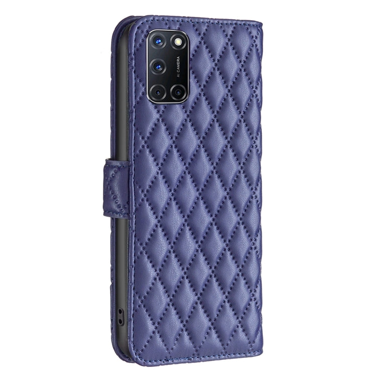 For OPPO A72 / A52 / A92 Diamond Lattice Wallet Leather Flip Phone Case