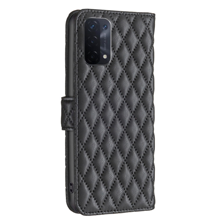 For OPPO A74 5G / A93 5G / A54 5G Diamond Lattice Wallet Leather Flip Phone Case
