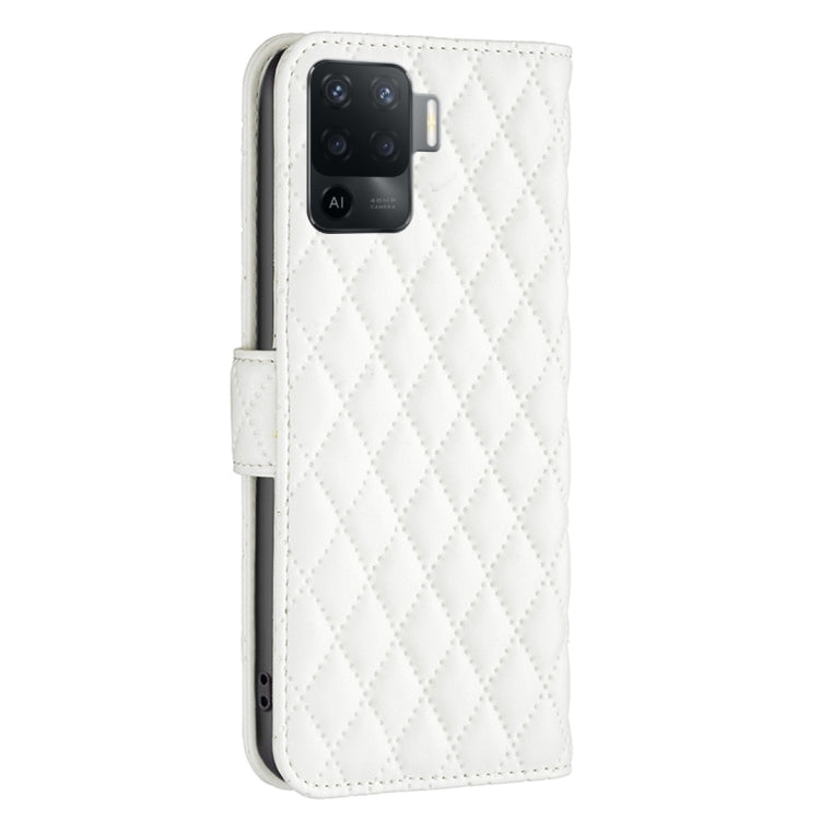 For OPPO A94 4G Diamond Lattice Wallet Leather Flip Phone Case