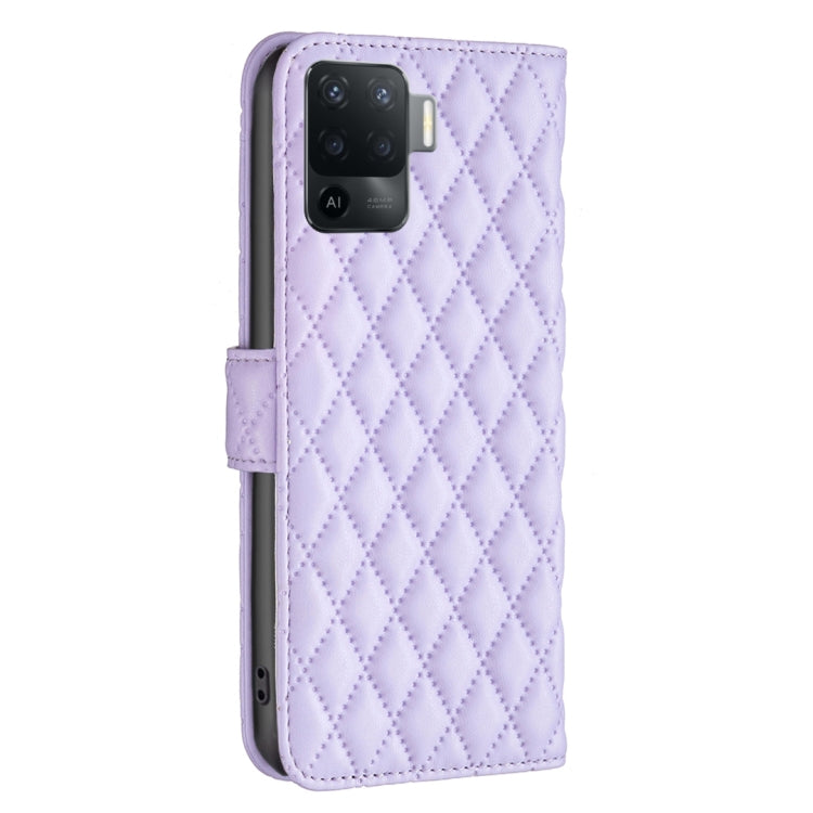 For OPPO A94 4G Diamond Lattice Wallet Leather Flip Phone Case