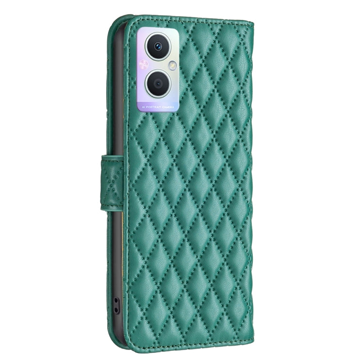 For OPPO A96 5G / Reno7 Z Diamond Lattice Wallet Leather Flip Phone Case