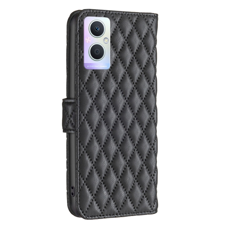 For OPPO A96 5G / Reno7 Z Diamond Lattice Wallet Leather Flip Phone Case