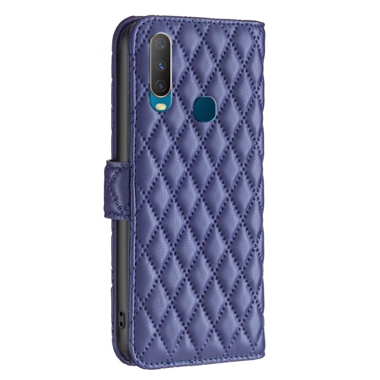 For vivo Y11 / Y15 / Y12 / Y17 Diamond Lattice Wallet Leather Flip Phone Case