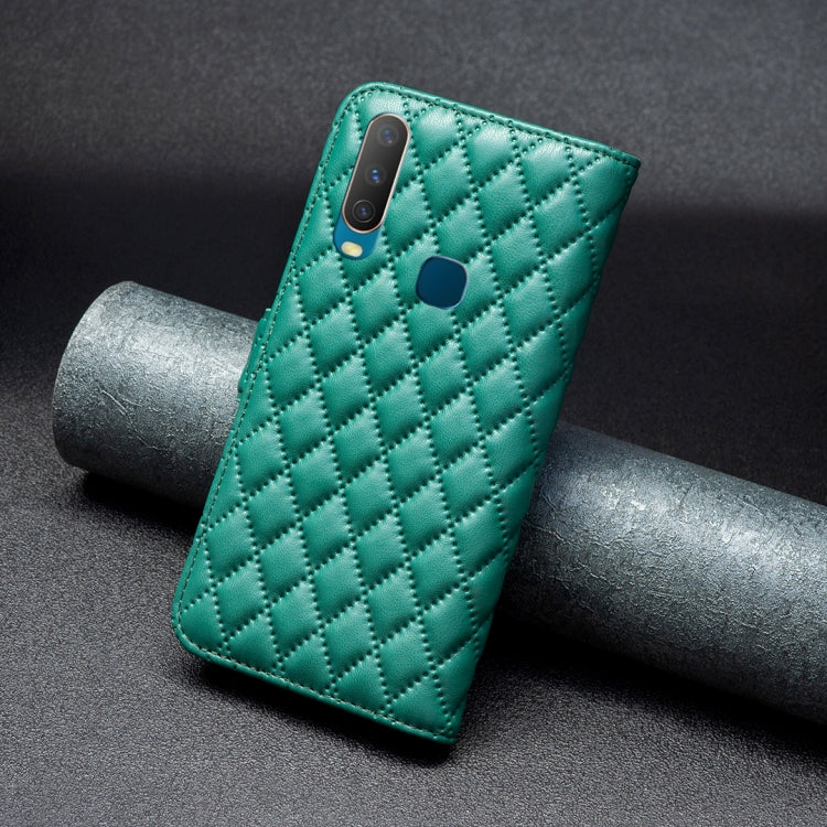 For vivo Y11 / Y15 / Y12 / Y17 Diamond Lattice Wallet Leather Flip Phone Case