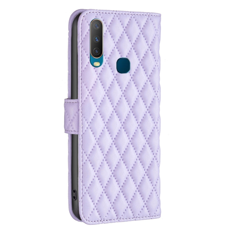 For vivo Y11 / Y15 / Y12 / Y17 Diamond Lattice Wallet Leather Flip Phone Case