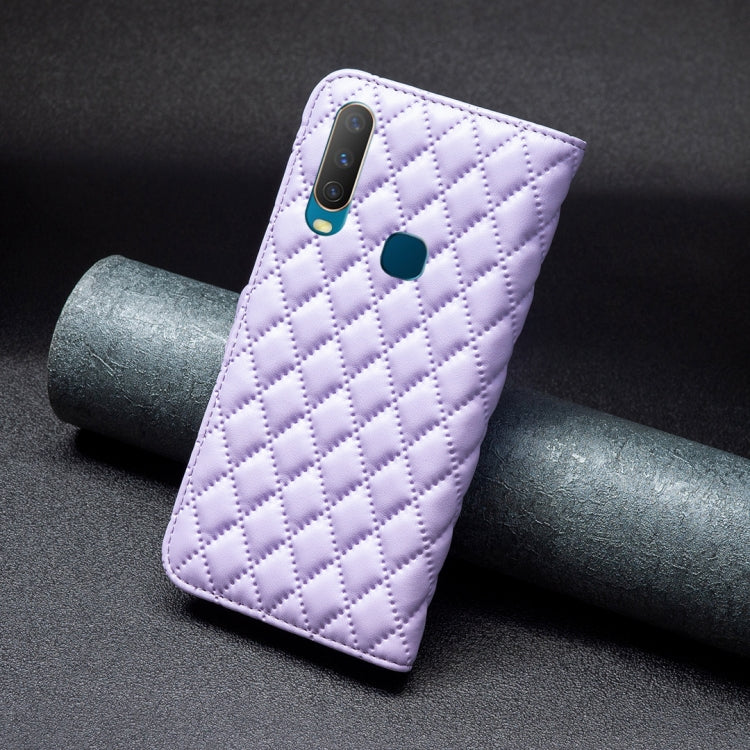 For vivo Y11 / Y15 / Y12 / Y17 Diamond Lattice Wallet Leather Flip Phone Case