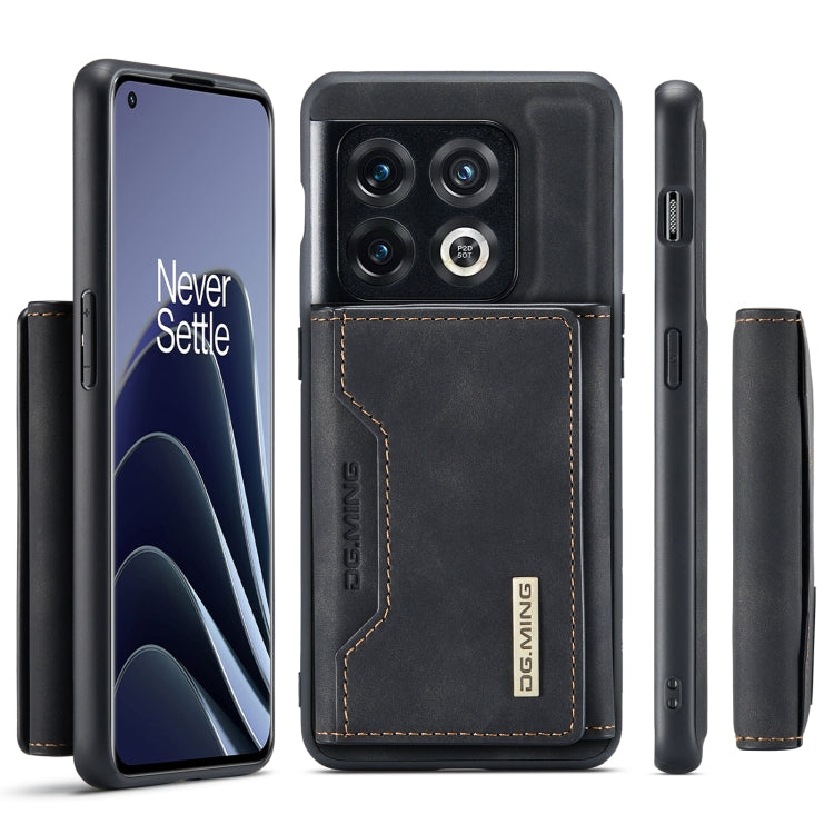 For OnePlus 10 Pro DG.MING M2 Series 3-Fold Multi Card Bag Phone Case