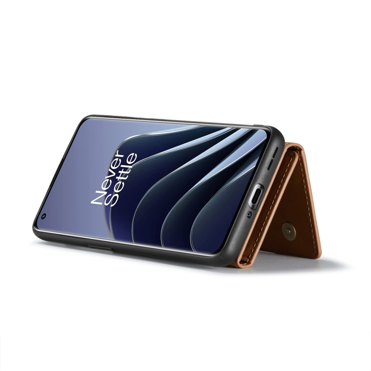 For OnePlus 10 Pro DG.MING M2 Series 3-Fold Multi Card Bag Phone Case