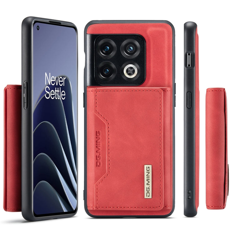 For OnePlus 10 Pro DG.MING M2 Series 3-Fold Multi Card Bag Phone Case