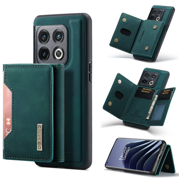 For OnePlus 10 Pro DG.MING M2 Series 3-Fold Multi Card Bag Phone Case
