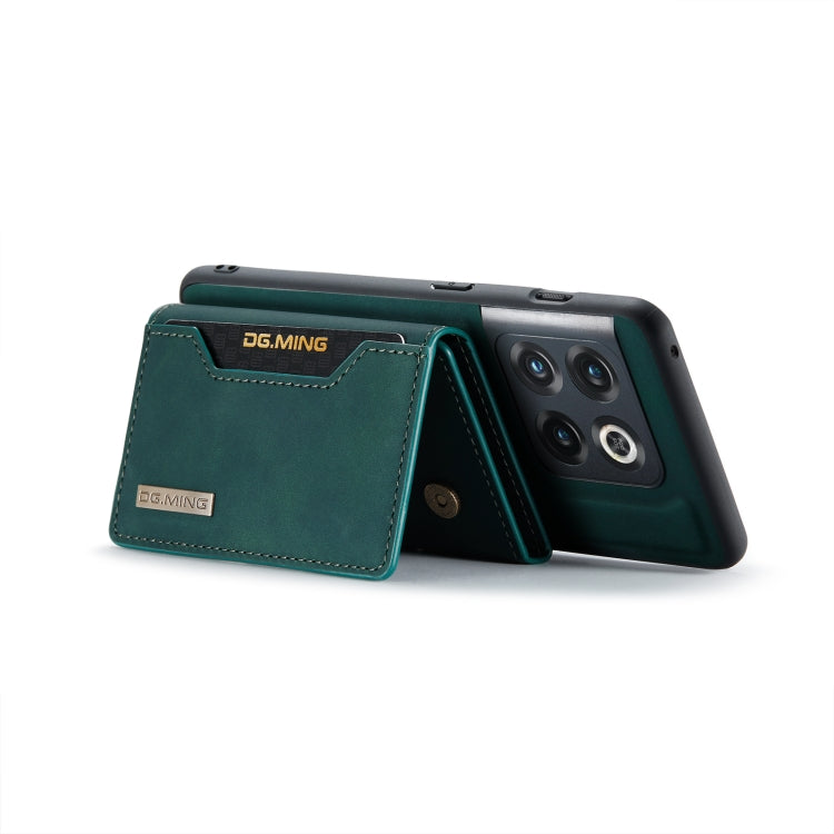 For OnePlus 10 Pro DG.MING M2 Series 3-Fold Multi Card Bag Phone Case