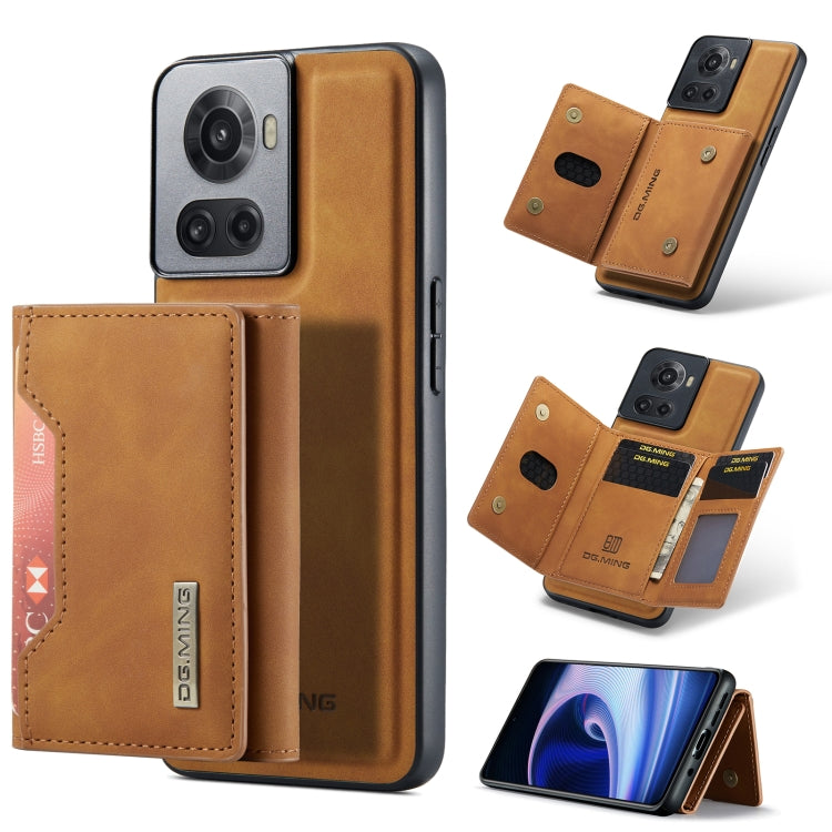 For OnePlus Ace/10R DG.MING M2 Series 3-Fold Multi Card Bag Phone Case