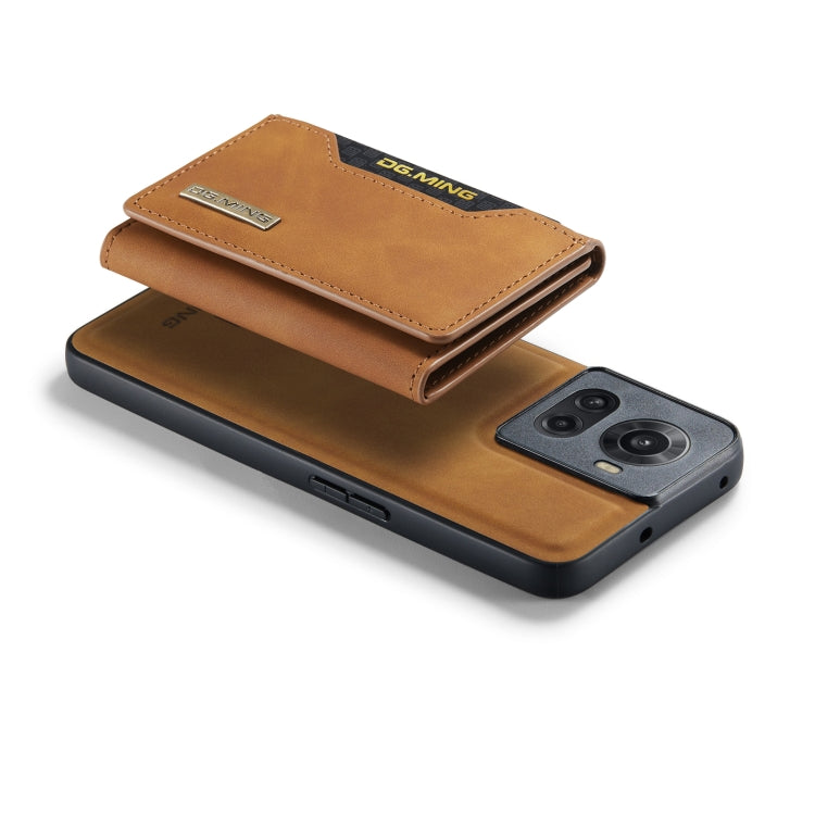 For OnePlus Ace/10R DG.MING M2 Series 3-Fold Multi Card Bag Phone Case