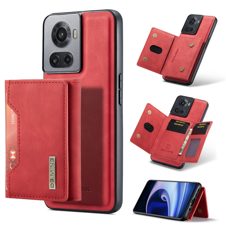 For OnePlus Ace/10R DG.MING M2 Series 3-Fold Multi Card Bag Phone Case