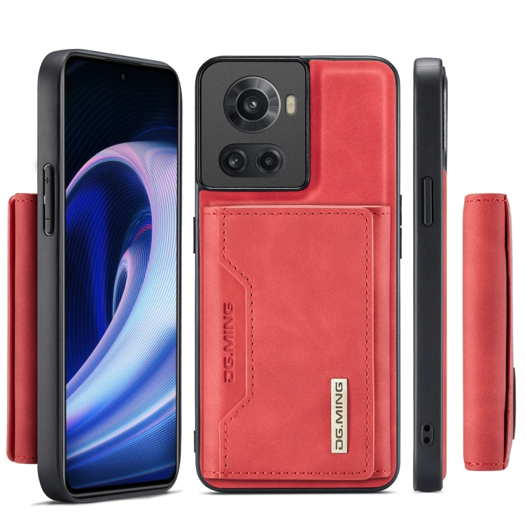 For OnePlus Ace/10R DG.MING M2 Series 3-Fold Multi Card Bag Phone Case