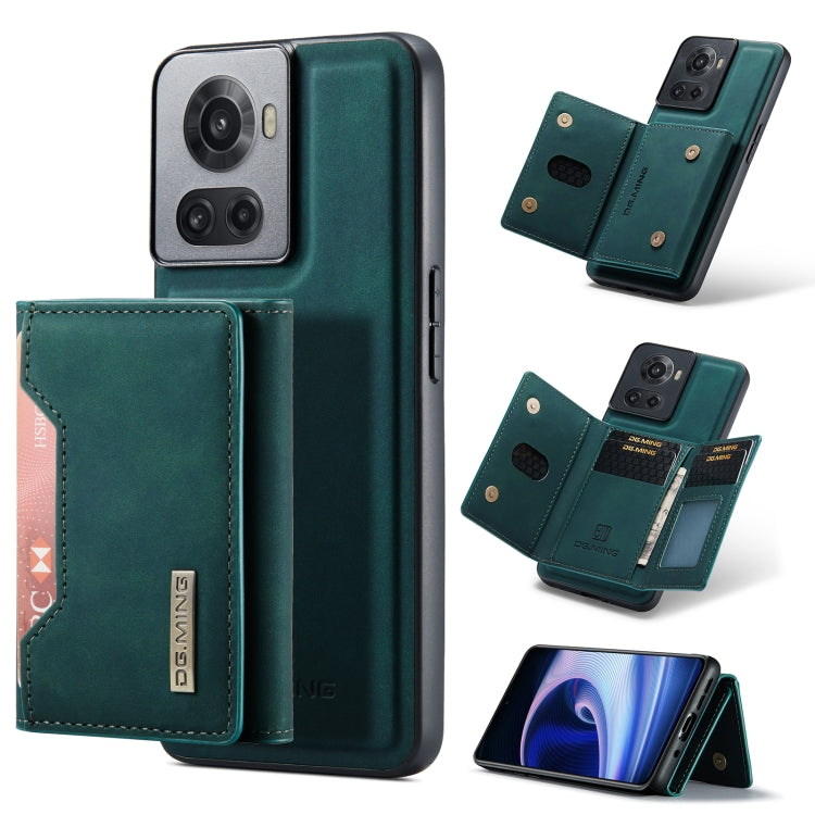 For OnePlus Ace/10R DG.MING M2 Series 3-Fold Multi Card Bag Phone Case