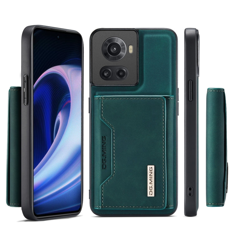 For OnePlus Ace/10R DG.MING M2 Series 3-Fold Multi Card Bag Phone Case