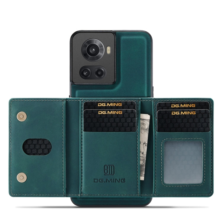 For OnePlus Ace/10R DG.MING M2 Series 3-Fold Multi Card Bag Phone Case