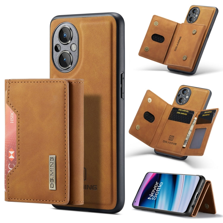 For OnePlus Nord N20 5G DG.MING M2 Series 3-Fold Multi Card Bag Phone Case