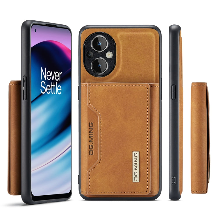For OnePlus Nord N20 5G DG.MING M2 Series 3-Fold Multi Card Bag Phone Case