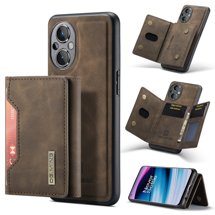 For OnePlus Nord N20 5G DG.MING M2 Series 3-Fold Multi Card Bag Phone Case