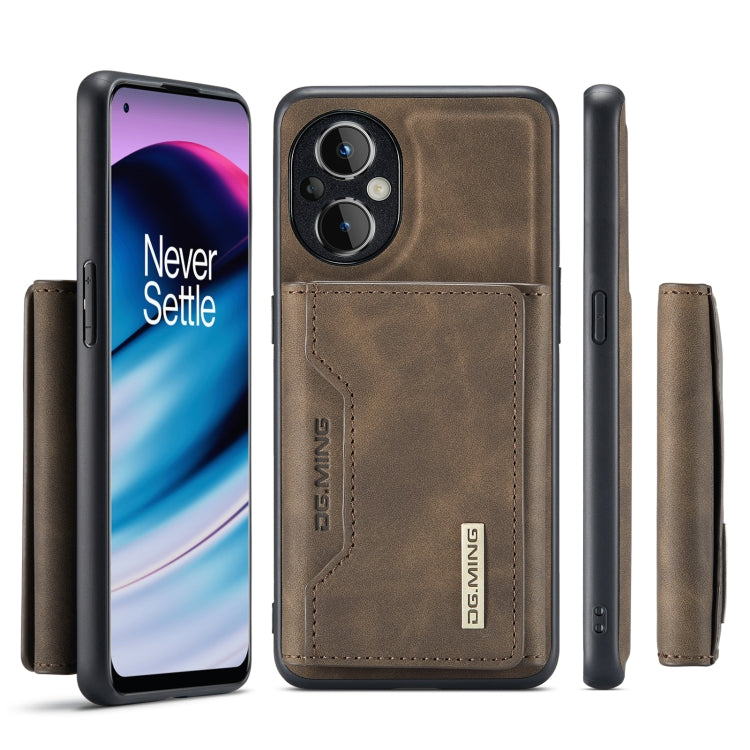For OnePlus Nord N20 5G DG.MING M2 Series 3-Fold Multi Card Bag Phone Case