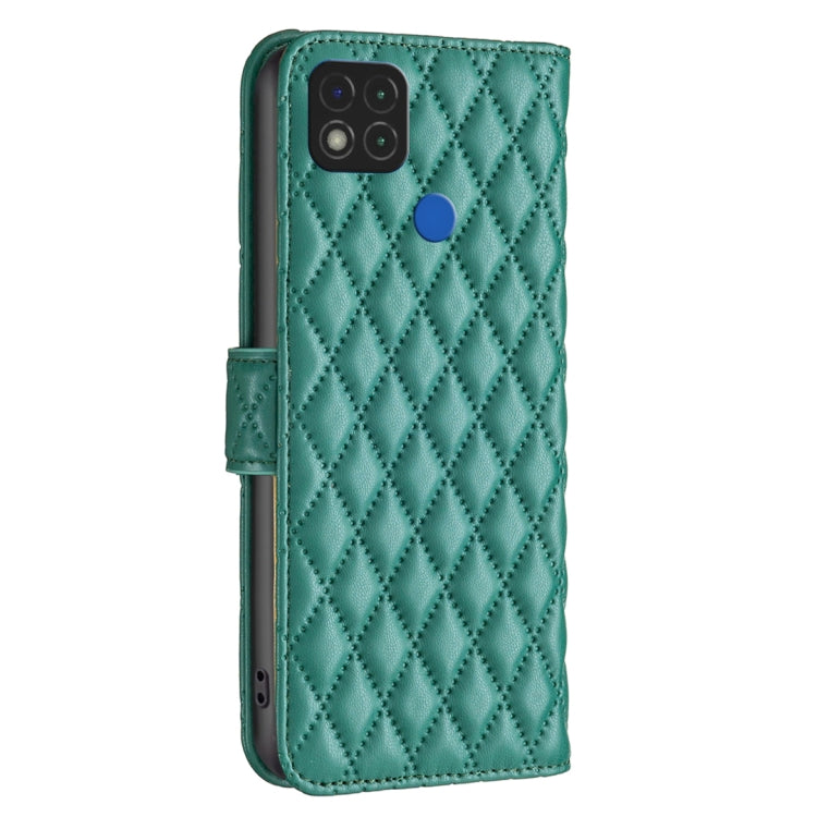 For Xiaomi Redmi 9C / 10A / Poco C31 Diamond Lattice Wallet Leather Flip Phone Case